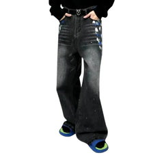Mid rise trendy men's jeans