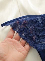 7-piece Set Of Women's Multicolored Sexy Lace Embroidered Letter Thong