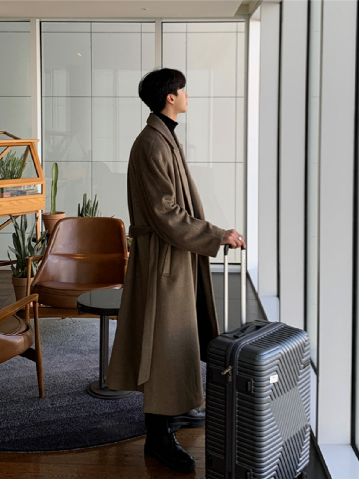 British Style Woolen Cashmere Coat