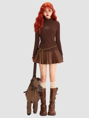 Half Turtleneck Long Sleeve Top