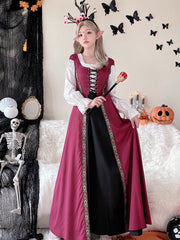 Halloween Costume Vintage Red Dress