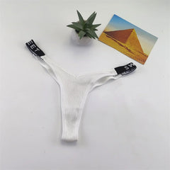 7pcs Fast Shipping "Y Shape" Sexy Women Ribbed Cotton Panties