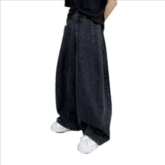 Contrast mid-rise fashion men's jeans