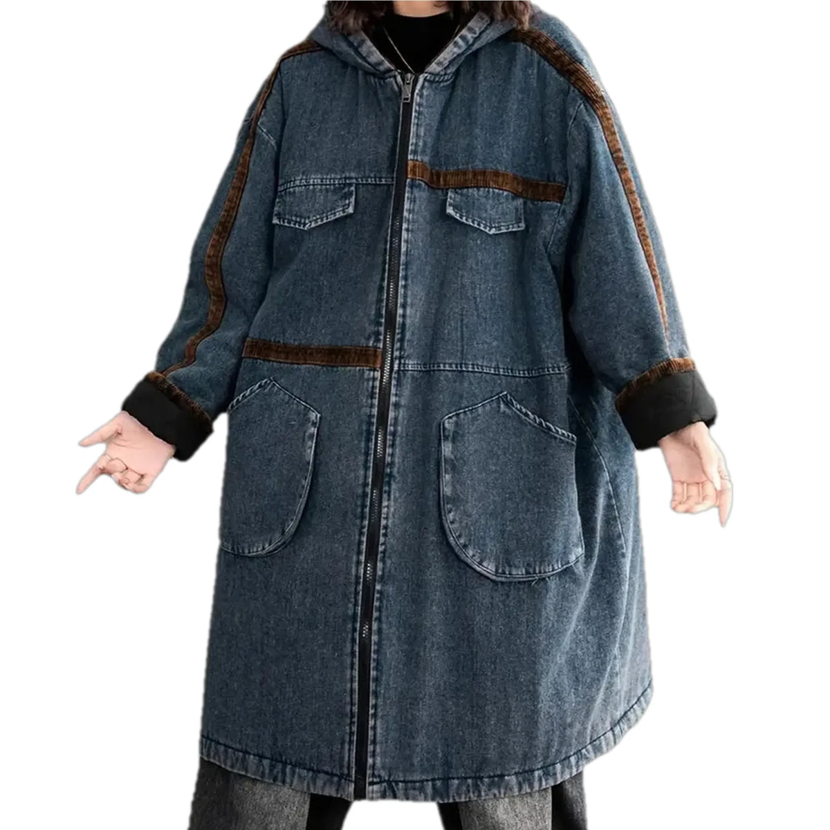 Boho fashion women's corduroy jacket