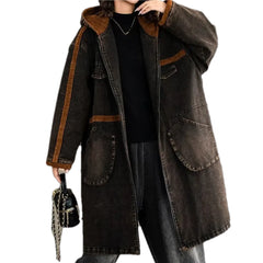 Boho fashion women's corduroy jacket