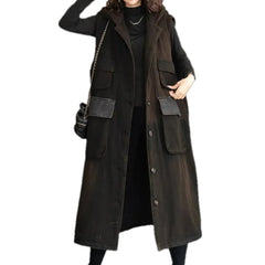 Vintage style denim coat for women