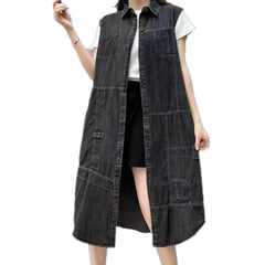 Fashionable women's jean vest