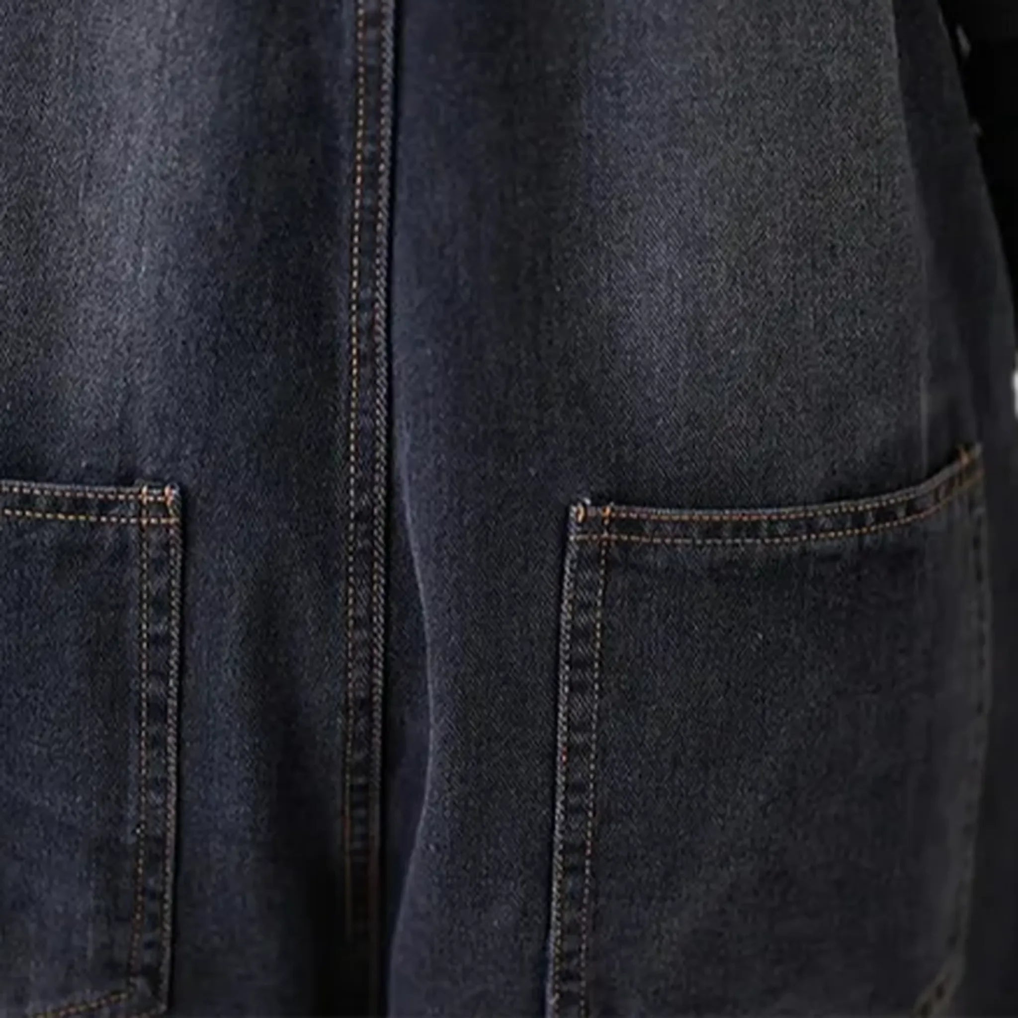 Stonewashed women's denim bib