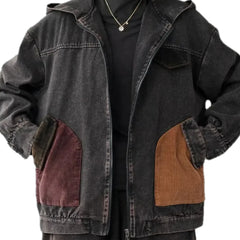 Trendy multi-color fashion women's jean jacket
