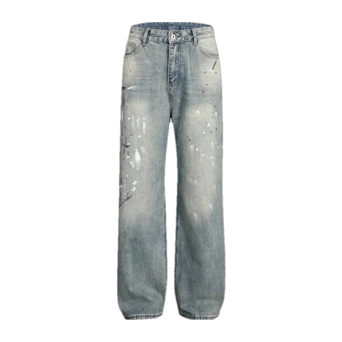 Light sanded fashion baggy men's jeans