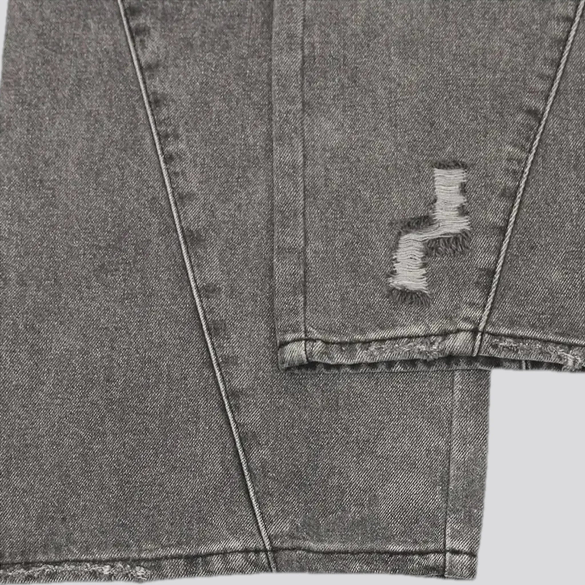 Grunge mid-rise stylish baggy-fit men's jeans
