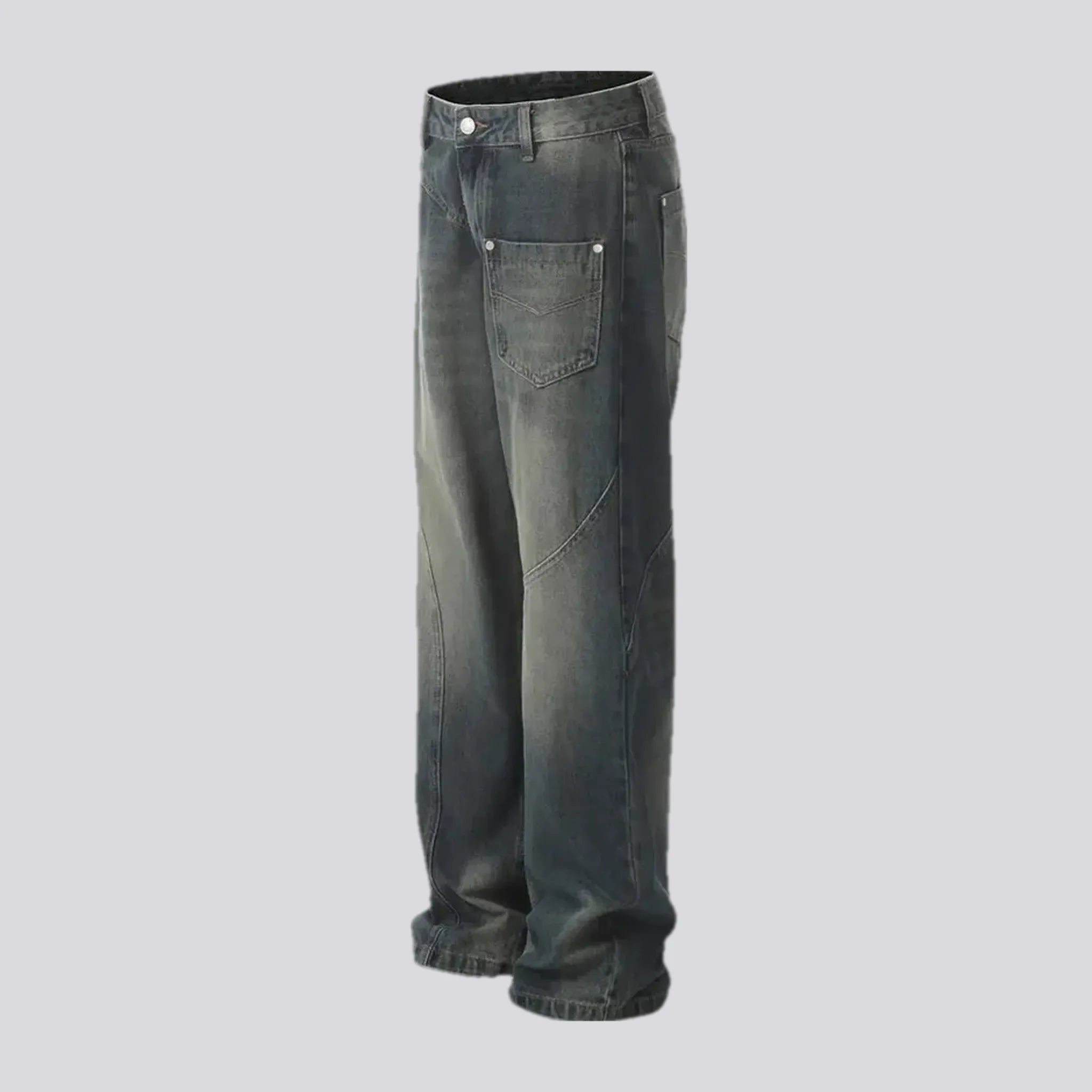 Boho fashion retro men's jeans