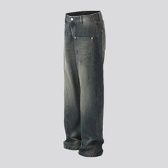 Boho fashion retro men's jeans