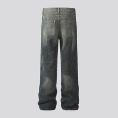 Boho fashion retro men's jeans