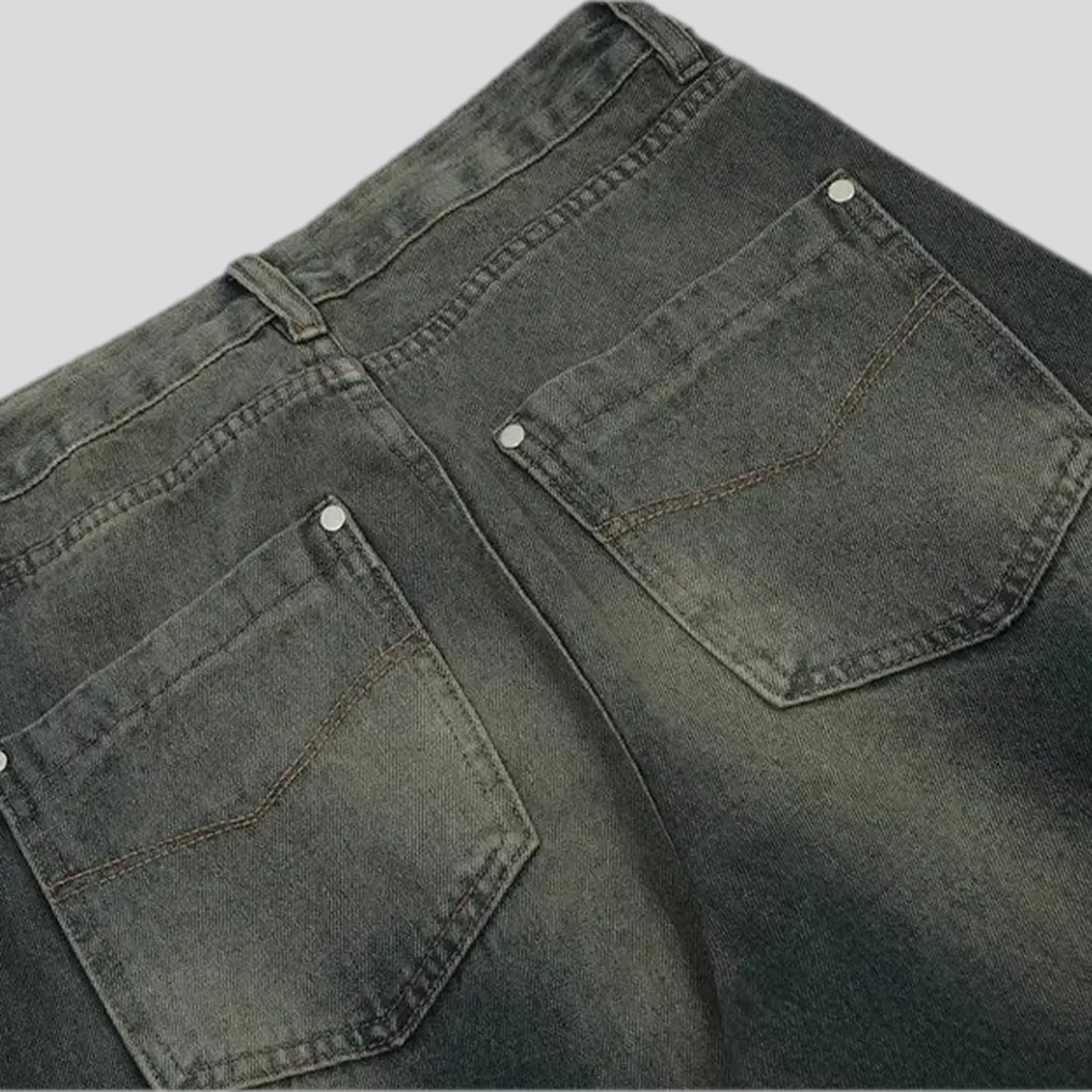 Boho fashion retro men's jeans