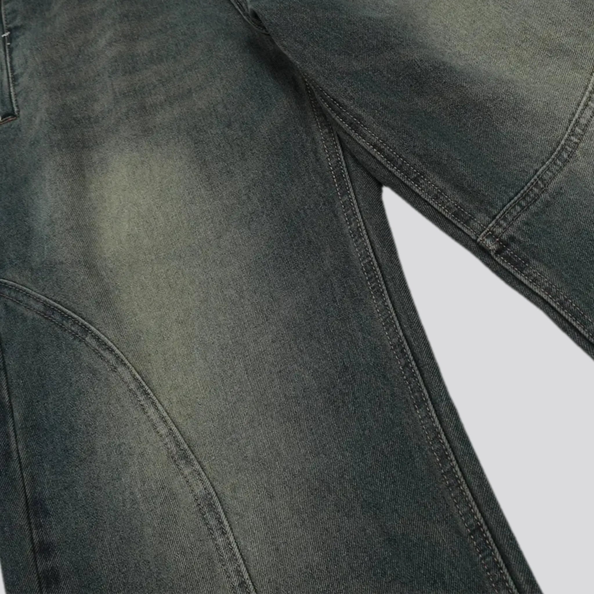 Boho fashion retro men's jeans