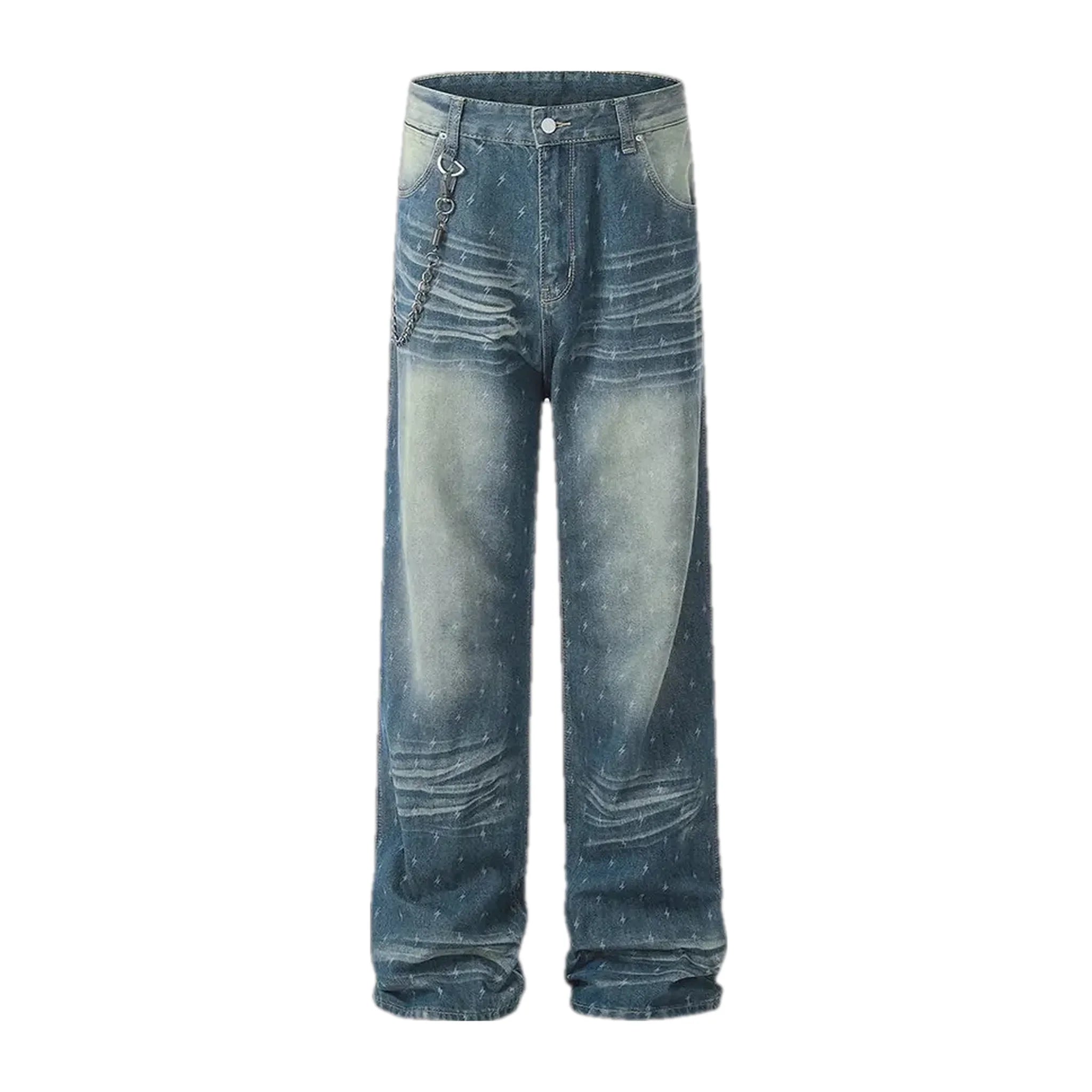 Fashionable boho slouchy men's jeans