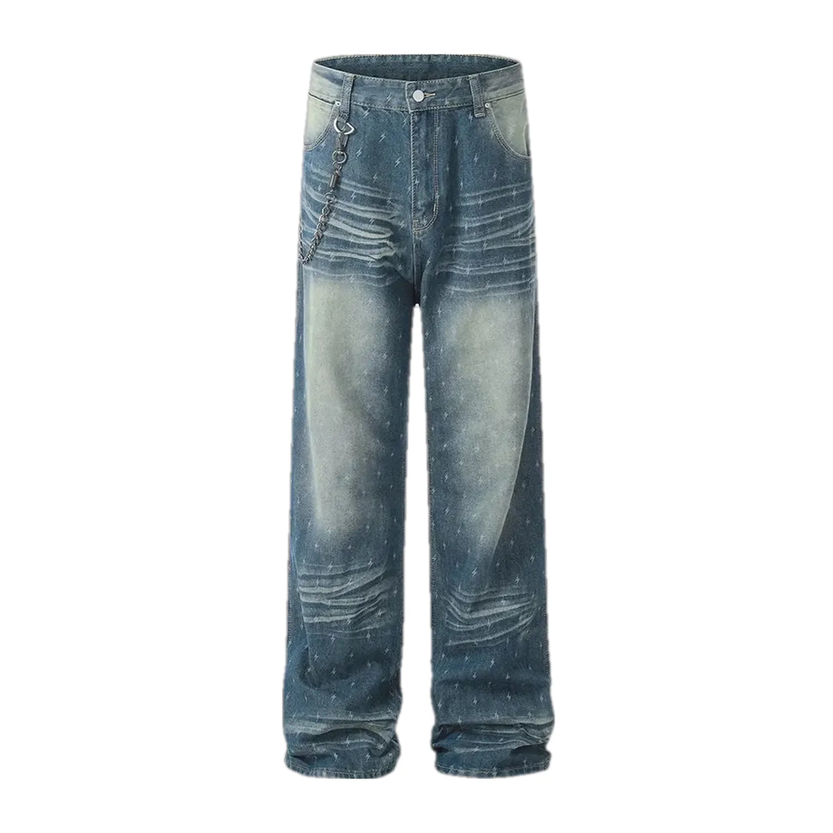 Fashionable boho slouchy men's jeans