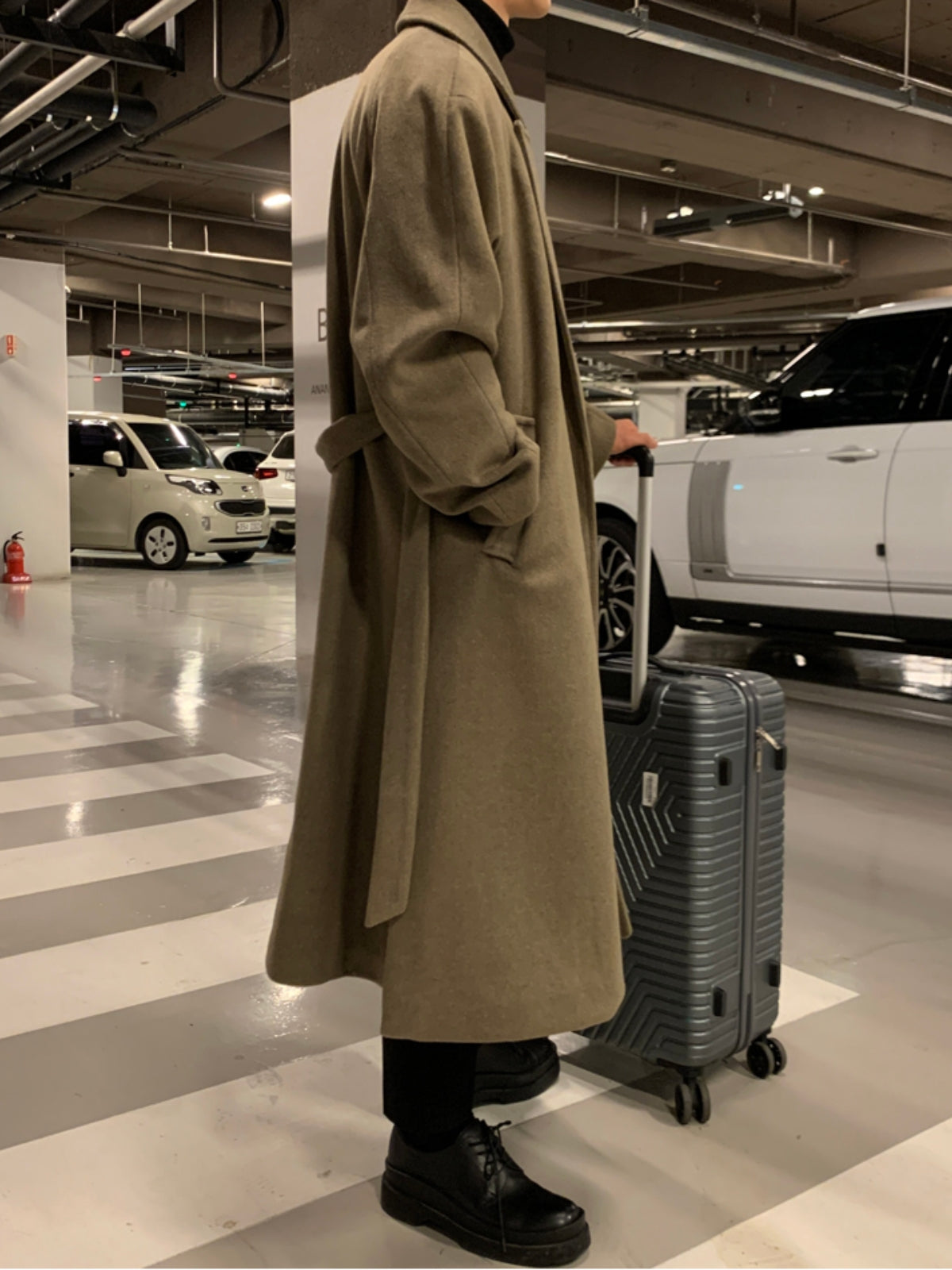 Loose Long Thick Cashmere Coat
