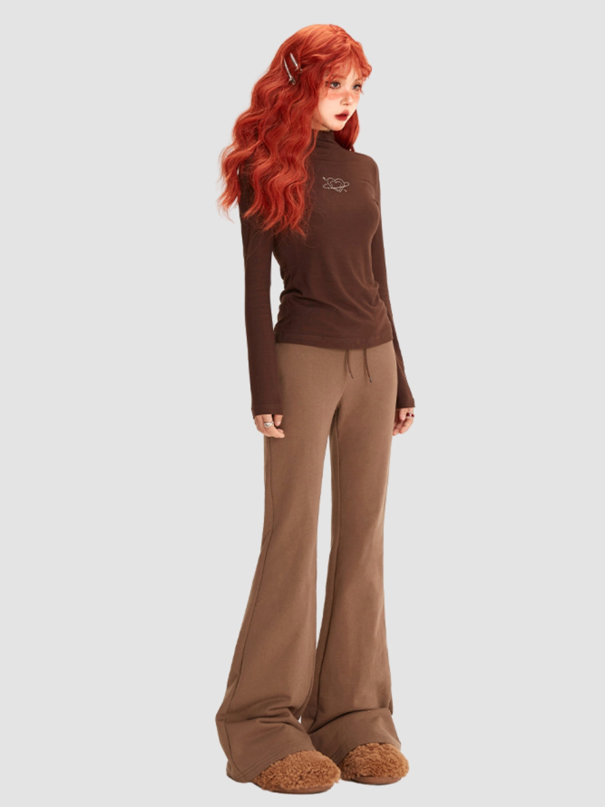 Half Turtleneck Long Sleeve Top