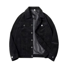 Stylish street design corduroy jacket for men