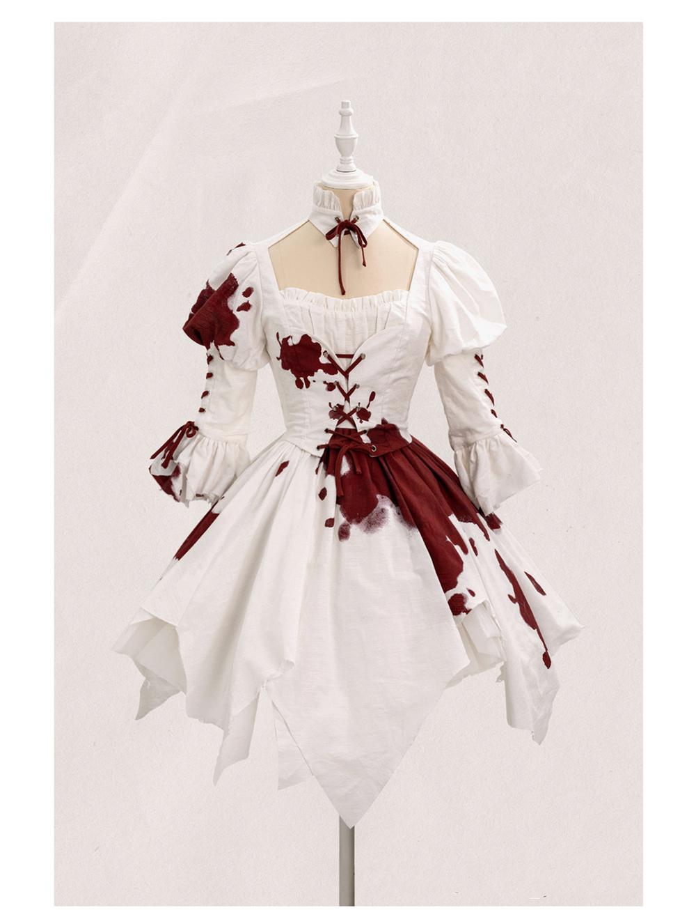 Halloween Gothic Lolita Blood Stained Lolita Dress