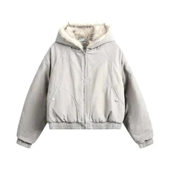 Extra-large stylish men's denim bomber jacket