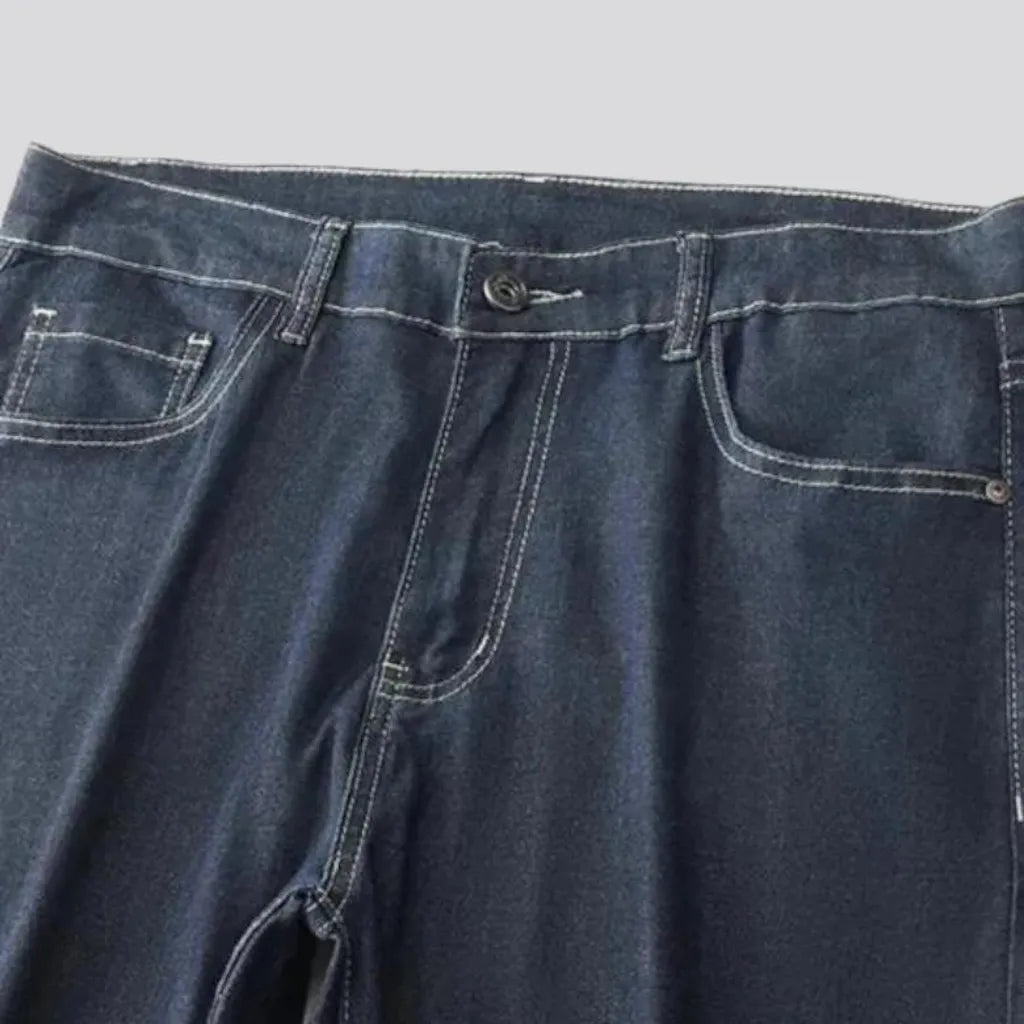 Light-wash stonewashed jeans for men