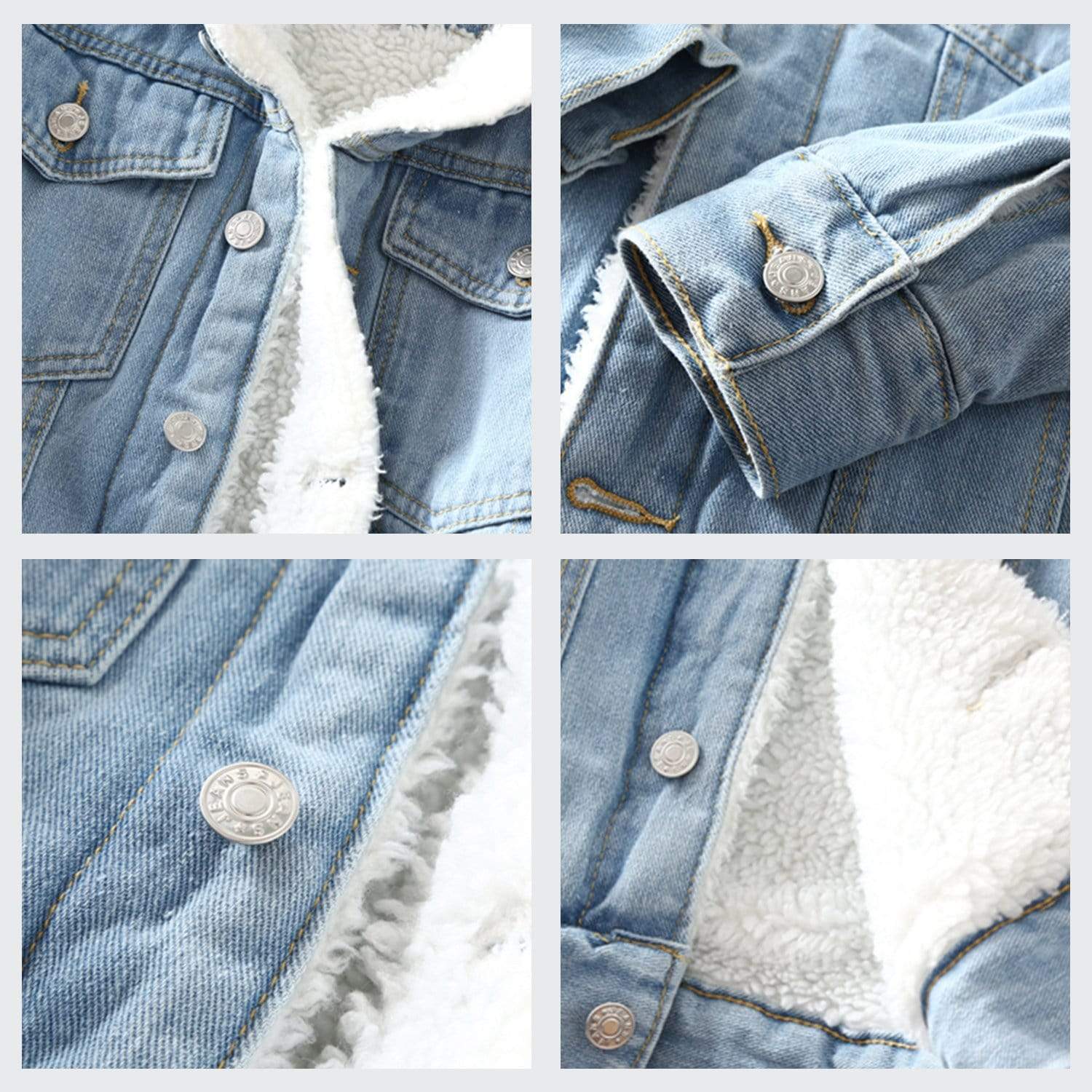 Solid Color Denim Jacket