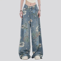 Floor-length y2k jeans for ladies