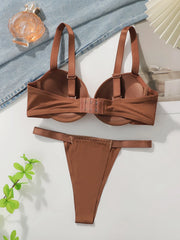 Best Selling Sexy Underwire Two Piece Push Up Thickened Bra