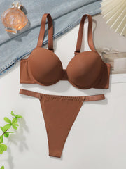 Best Selling Sexy Underwire Two Piece Push Up Thickened Bra