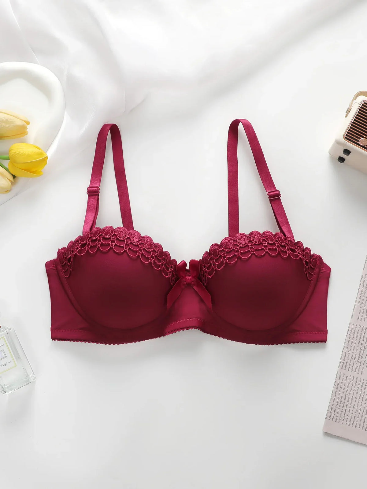 Bestselling sexy multi-color women's embroidered flower Underwear