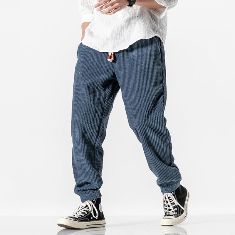 Biraki Corduroy Pants Blue