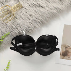 Black Lace Strapless Push Up Bra