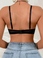 Black lace patchwork lingerie
