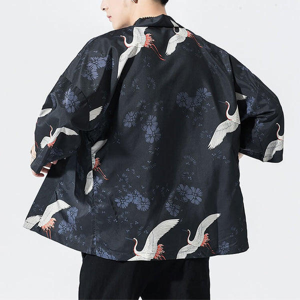 Etoiku Kimono Black Bird