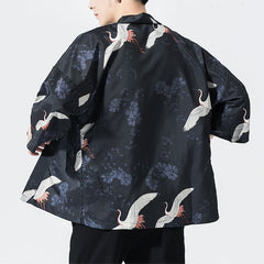 Etoiku Kimono Black Bird