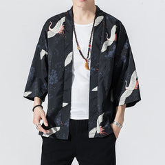 Etoiku Kimono Black Bird