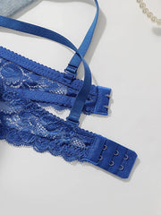 Blue Lace Push Up Bra