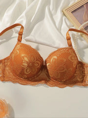 Caramel Lace Underwire Padded Bra