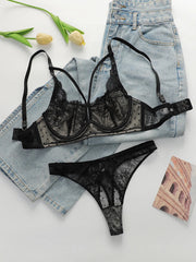 Casual Ladies Black Sheer Lace lingerie