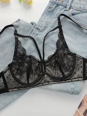 Casual Ladies Black Sheer Lace lingerie