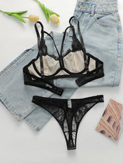 Casual Ladies Black Sheer Lace lingerie