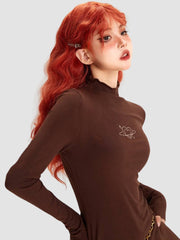 Half Turtleneck Long Sleeve Top
