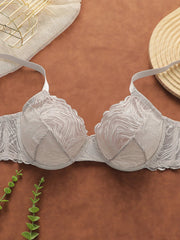 Curvy Women Plus Size Floral Lace Underwire Bra