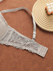 Curvy Women Plus Size Floral Lace Underwire Bra