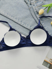Detachable chest cushion without steel ring women's Bra