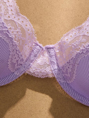 Elegant Purple Lace Bralette
