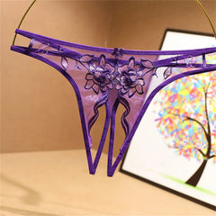 Embroider Flowers Erotic lingerie